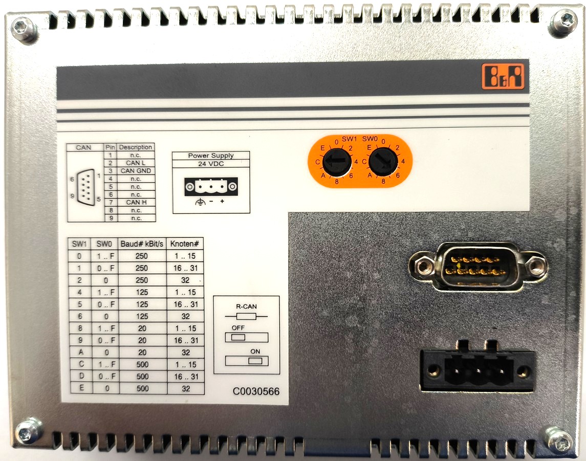 Bedienpanel mit Display