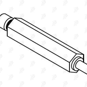 Threaded bolt