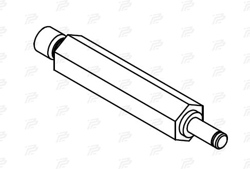 Threaded bolt