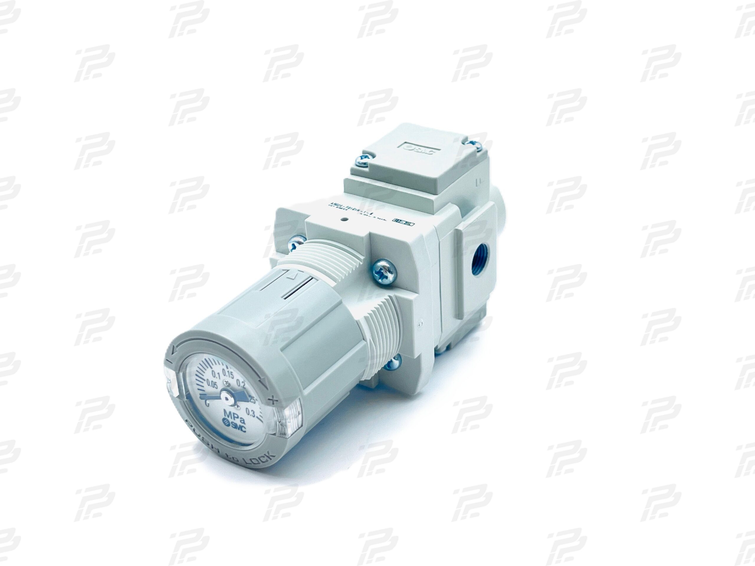 Pressure control valve / regulator with pressure gauge